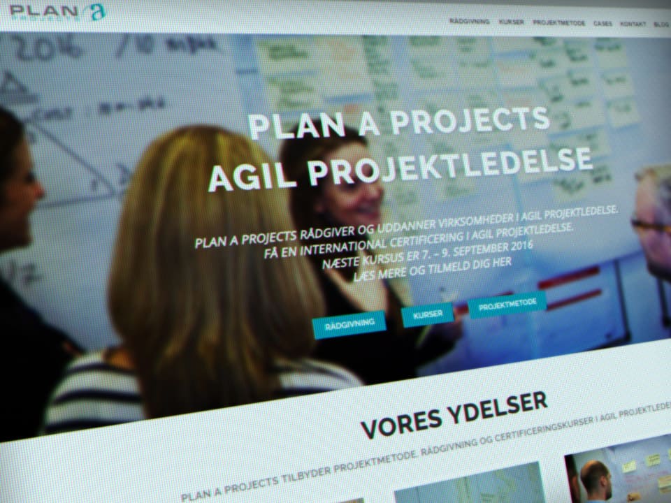Ny WordPress hjemmeside til Plan A Projects fra 9bureau
